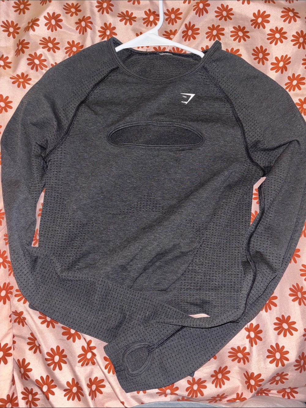 Gymshark Dark Gray Seamless Long Sleeve top